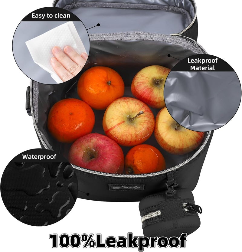 Fxady Breastmilk Cooler Bag with Ice Pack, Insulated Baby Bottle Tote Bag for 6 Bottles Up to 9 oz, Clip-On Pouch for Baby Essentials, Leakproof, Waterproof, Shoulder Strap for Nursing Moms - Image 4